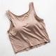 thumbnail image 1 of Xuyuer Ladies Fashion Sleeveless Round Neck Solid Color Modal Bottoming Vest Top with Chest Pads, Seamless Camisole for Everyday Comfort and Layering Essentials, 1 of 9