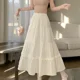 thumbnail image 5 of Falda versátil de longitud media en forma de A para mujer Falda abullonada elegante y a la moda con diseño de paraguas arrugado de Baker's Cr, 5 of 5