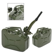 Ktaxon Portable Jerry Can 10L 2.64Gal Capacity, Emergency Backup Fuel Container, Army Green, US Standard