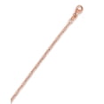 thumbnail image 2 of Jewelstop 14K Rose Gold Finish 1.5mm Polished Paperclip Paper Clip Chain with Lobster Clasp - 1.74gr., 2 of 3