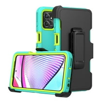 Aggxpf Motorola Moto G Power 5G 2023 Phone Case with Belt-Clip, 3 in 1 Military Grade Full Body Protection Phone Cover (Green)