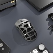 ATTACK SHARK R3 46g Superlight Wireless Gaming Mouse, Magnesium Alloy BT/2.4Ghz/Wired Computer Mouse, PAW3395 26K DPI Sensor, 8000Hz Wireless Polling Rate Programmable Mice for PC/Laptop/Mac (Grey)