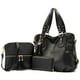 thumbnail image 1 of Set de bolsos y carteras Qiyuer para mujer, color negro, 3 unidades, 1 of 7