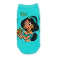thumbnail image 4 of Disney Princess Girls No-Show Socks, 6-Pack, Sizes S-L, 4 of 10