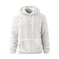 thumbnail image 6 of lmcalzta Fuzzy Hoodies for Men with Pockets Workout Gym Running Athletic Sweatshirts Fall Winter, 6 of 7