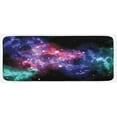 thumbnail image 1 of Outer Space Kitchen Mat, Stars and Dusty Gas Cloud in Planetary Cosmos Universe Print, Plush Decorative Kitchen Mat with Non Slip Backing, 47" X 19", Purple Pink Navy, by Ambesonne, 1 of 1