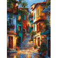 thumbnail image 1 of Qisvanset Toile Murale Paysage de Village et de Rue 15,75 X 11,81 Pouces, 1 of 8