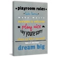 thumbnail image 2 of Marmont Hill Gray Playroom Rules Canvas Wall Art, 2 of 7