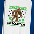 thumbnail image 5 of Sasquatch Holiday Pajamas – Blue Plaid Pants with Blue Sleeve Tops for Bigfoot Winter Celebrations, Size NB to 6XL, 5 of 7