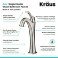 thumbnail image 5 of KRAUS Arlo Spot-Free all-Brite Brushed Nickel Single Handle Vessel Bathroom Faucet with Pop Up Drain, 5 of 12