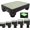 Black Mat+black Step, variant on 5-Level Adjustable Step Stool, Noctilucent Bedside Step, 700 LBS Capacity Safety Step Platform, Wide Step Stools Assistance at Night