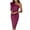 Purple, variant on Uaswgudfs Women’s Elegant Short Sleeve One-Shoulder Bodycon Dress with Ruffle Trim & High-Low Hem - Satin-Like Glamour Evening Dresses for Women 2025 Beige L