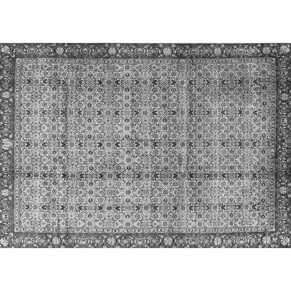 Ahgly Company Indoor Rectangle Persian Gray Traditional Area Rugs, 5' x 7'