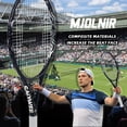 thumbnail image 3 of Pro Tennis Racket Lightweight 265g Full Carbon Fibre Integrated Hot Stamping Process 55LBS Adult Universal Free Bag Luxury Gear, 3 of 11