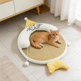 thumbnail image 1 of Cama para gatos, tapete refrescante para perros, para cachorros y gatitos, con pelotas de juego, lavable, antideslizante, cómoda, de tela de hielo, Verde M, 1 of 8