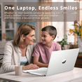 thumbnail image 6 of HP Student Laptop, 15.6" HD Laptop, 11th Gen Intel Core i3-1115G4 (Beats i5-1035G1), 16GB RAM, 1TB PCIe SSD, Intel UHD Graphics, 720p HD Camera, Windows 10 S, Silver, 32GB Hotface USB Card, 6 of 6