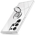 thumbnail image 2 of Magnetic Metal Ring Holder Transparent Phone Case for Samsung Galaxy S24 S23 Ultra S22 S21 S20 Plus Clear Silicone Soft Cover, 2 of 4