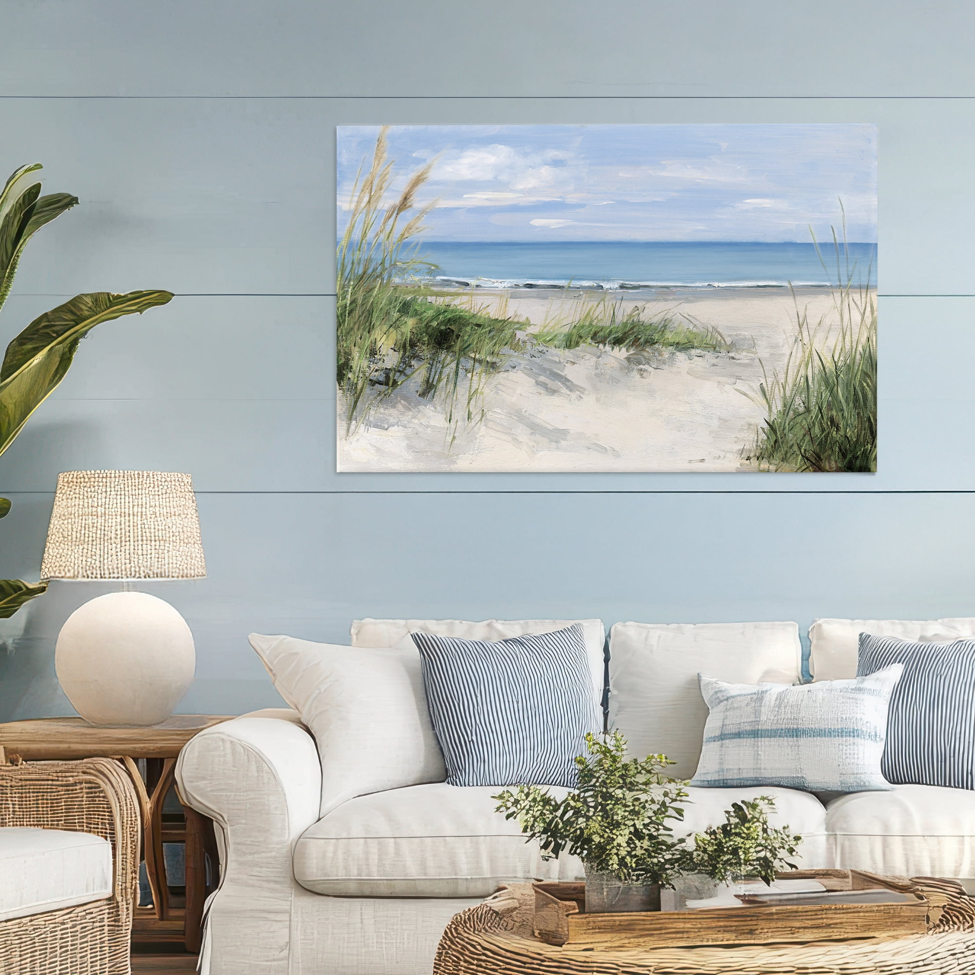 Stupell Industries Tall Grasses by Beach Coast Canvas Wall Art, design by Sally Swatland