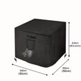 thumbnail image 2 of HLONK [1pc PU Fire Pit Cover] 1pc Square Fire Pit Cover  PU Coated  Fade Resistant | 32*32*25 Inches  Black  Suitable for Most Square Fire Pit Countertop for All Weather Protection, 2 of 6