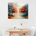 thumbnail image 2 of Vivid Separation Separation Vivid Separation Separation Seasons Trees Canvas Print - Autumn & Winter Abstract Art, Falling Leaves, 16x20 inch, Unframed, 2 of 6