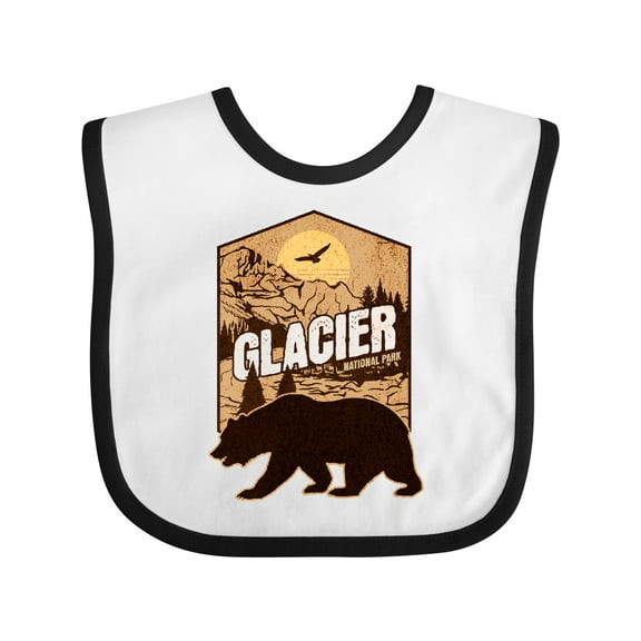Inktastic Glacier National Park Vacation Boys or Girls Baby Bib
