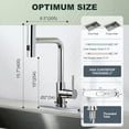 thumbnail image 7 of Wowow Pull Down Waterfall Kitchen Faucet with 3-Mode Sprayer in Polished Chrome for Kitchen Sink, 7 of 7