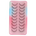 thumbnail image 1 of LEKGAVD 8 pares de pestañas postizas de visón 3D, extensiones de pestañas postizas naturales tenues y esponjosas, pestañas postizas hechas a mano sin crueldad Tan Jianjun unisex, 1 of 2