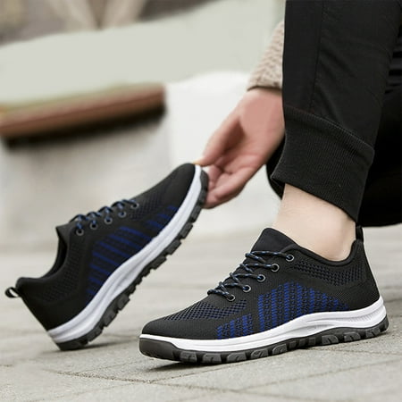 

Vedolay Wide Sneakers Slip on Shoes for Men Comfortable Mens Shoes Blue 8