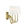 thumbnail image 5 of Trade Winds Lighting 3-Light Wall Sconce In Natural Brass, 5 of 5