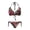 Hibiscus Floral Print, variant on Women's Halter Neck Two Piece Triangle Bikini Set Tropical Hibiscus Floral Print Sexy Tie Side Bathing Suit for Beach & Vacation