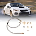 thumbnail image 3 of Turbo Oil Feed Line Kit, Metal  Seamless Transfer Rugged 1/8PNT AN4 Oil Drain Line  for T3 T4 T04E T60 T61 T61 T70, 3 of 7