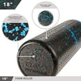 thumbnail image 2 of Champion Sports WL18SPKBL 18 in. High-Density Solid Foam Roller, Speckled Blue, 2 of 4