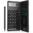 thumbnail image 3 of 3X Calculadora Bloc de Notas Tableta de Escritura LCD de 6 Pulgadas Tableta de Dibujo Digital con Lápiz óPtico Botón de Borrado Función de Bloqueo Negro, 3 of 5