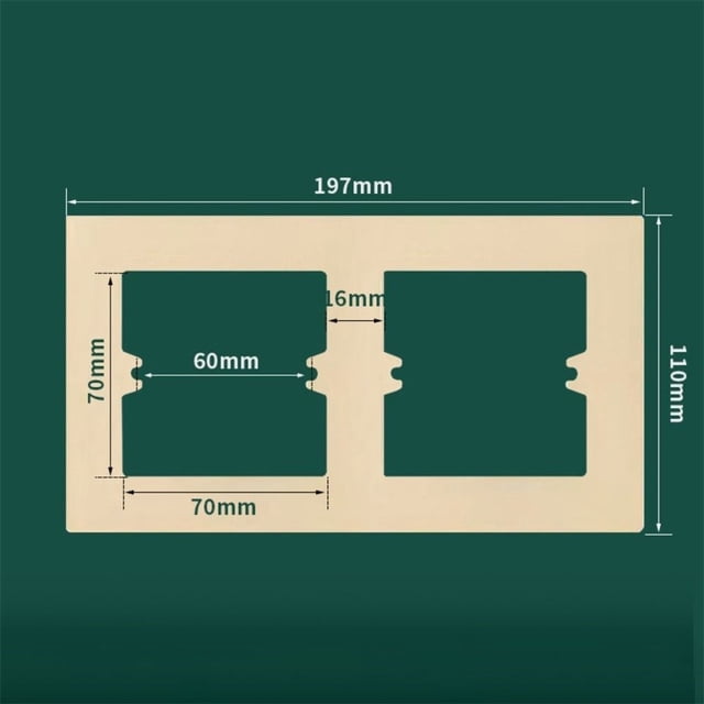 86 Type Switch Socket Wall Panel Decorative Frame Cover Wall Switch Bottom Box White Grey PC Switch Surround Plate