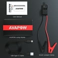 thumbnail image 7 of AVAPOW Car Jump Starter - 2000A Peak 12V Battery Jump Starter  Booster Pack - Power Bank with Built-in LED Light, Red, 7 of 7