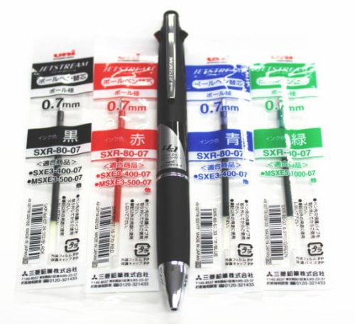 Red, 5 Pack uni JETSTREAM 4&1 SXR-80-10 Ballpoint Pen Refills for Multi Pen 1.0mm Red, 5 Pack uni JETSTREAM 4&1 SXR-80-10 Ballpoint Pen Refills for Multi Pen 1.0mm