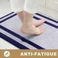 thumbnail image 3 of Buganda Kitchen Mats Anti Fatigue, Washable Rugs for Kitchen, Non Slip Kitchen Mats for Floor, 17.3"x48", Navy Blue, 3 of 9