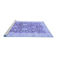 thumbnail image 2 of Ahgly Company Machine Washable Indoor Rectangle Abstract Blue Modern Area Rugs, 5' x 7', 2 of 4