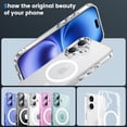 thumbnail image 4 of Magnetic Case for iPhone 16 Compatible with MagSafe Wireless Charging, Shockproof Phone Bumper Cover, Anti-Scratch Clearview, 4 of 10