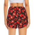 thumbnail image 4 of Xecao's Tomato for a double-layer running short for women, perfect for gym, tennis, and more, featuring a convenient pocket., 4 of 9