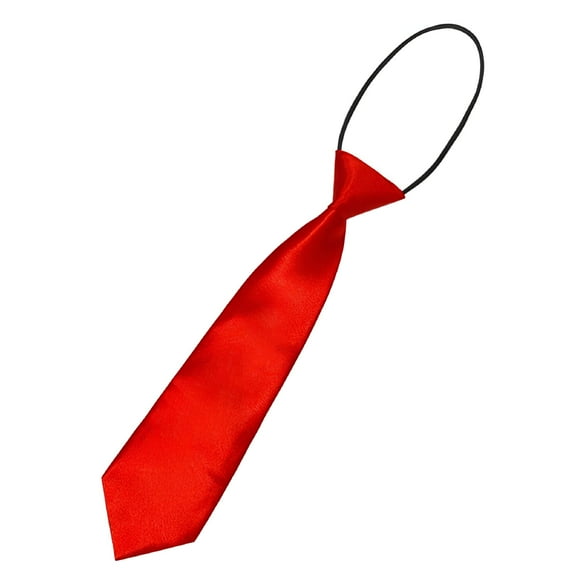 TELOLY Child Wedding Tie Hedging Tie for Children Solid Color Tie RED