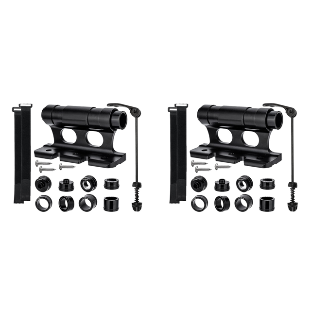 2X Bicycle Rack Car Roof-Top Mount Racks Road Bike Carrier Front Fork Quick Release Fixed Clip Parking Rack Bracket,2set x Bike Fork Mount,Black