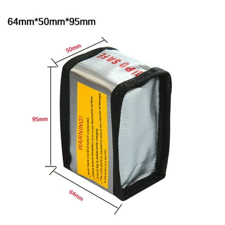Quality Ultra Safe - Hight Quality LiPo Li-Po Battery Fireproof Safety Guard Safe Bag 64*50*95MM