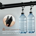 thumbnail image 4 of MaKefeile Wall Mount Single Black Curtains Rods with Curtain Rings Clips Set, 48-144 in, 4 of 6