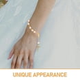 thumbnail image 3 of 12 juegos de mini pulseras de rosario con cruz de perla - Pulsera de cruz católica con oración religiosa para bautismo, primera comunión y boda, 3 of 8
