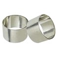 thumbnail image 5 of SKAVIJ Napkin Rings Set of 4 for Dinner Parties, Dining Table Decoration Handmade Napkin Holder (Silver), 5 of 5