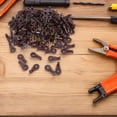 thumbnail image 4 of CIMAXIC 100Sets Brown Cabinet Glass Clips Mirror Holder Kit with High Stability and Quick Installation, 4 of 6
