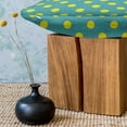 thumbnail image 3 of Yellow and Blue Fluffy Throw Pillow Cushion Cover, Big Vintage Polka Dots Pattern Nostalgic Spotted Pastel Design, Rectangle Accent Pillow Case, 26" x 16", Teal Yellow, by Ambesonne, 3 of 5