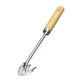 thumbnail image 1 of Deshierbe manual multiusos, mango cómodo portátil, herramientas de deshierbe de jardín, extractor de malezas de acero inoxidable para jardines de Mango Madera 3 Dientes shamjiam Extractor de deshierbe, 1 of 8