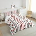 Bohemian Decor Twin Comforter Set Western Geometric Bedding Set,Exotic